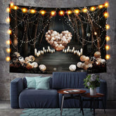 Lofaris Love Ballons Forest Trippy Valentine’s Day Custom Tapestry